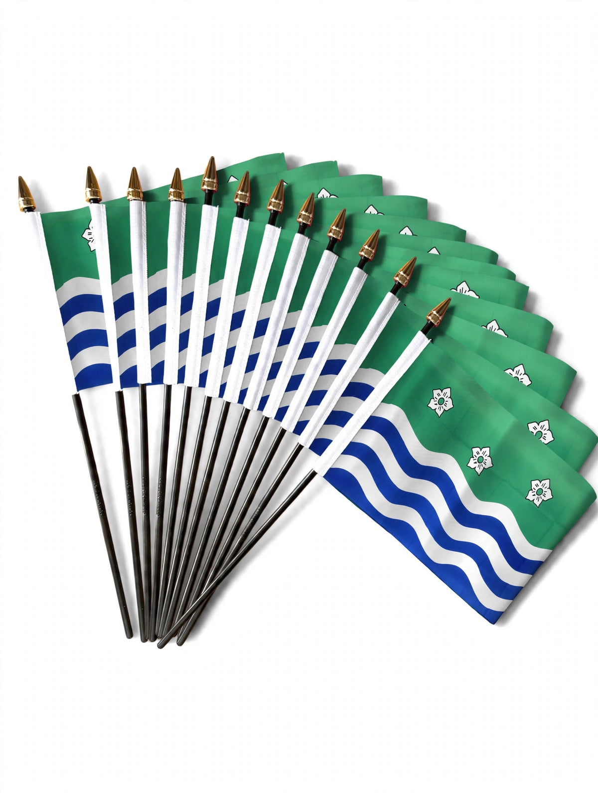 CUMBERLAND SMALL HAND FLAGS Pack of 12