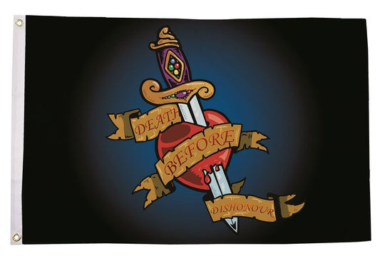 DEATH BEFORE DISHONOUR 5x3 feet FLAG 150cm x 90cm Military