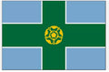 PACK OF 4 DERBYSHIRE COUNTY FLAG 18" X 12" DERBY Courtesy flags