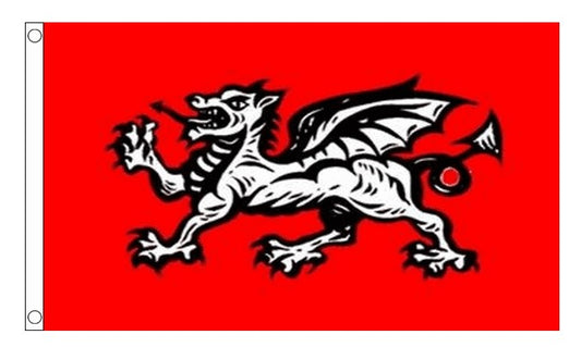 ENGLISH WESSEX DRAGON (B) FLAG 150cm x 90cm (5x3 feet)