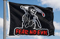 FEAR NO EVIL PIRATE FLAG 5 X 3 FEET FLAG polyester fabric GRIM REAPER PIRATES