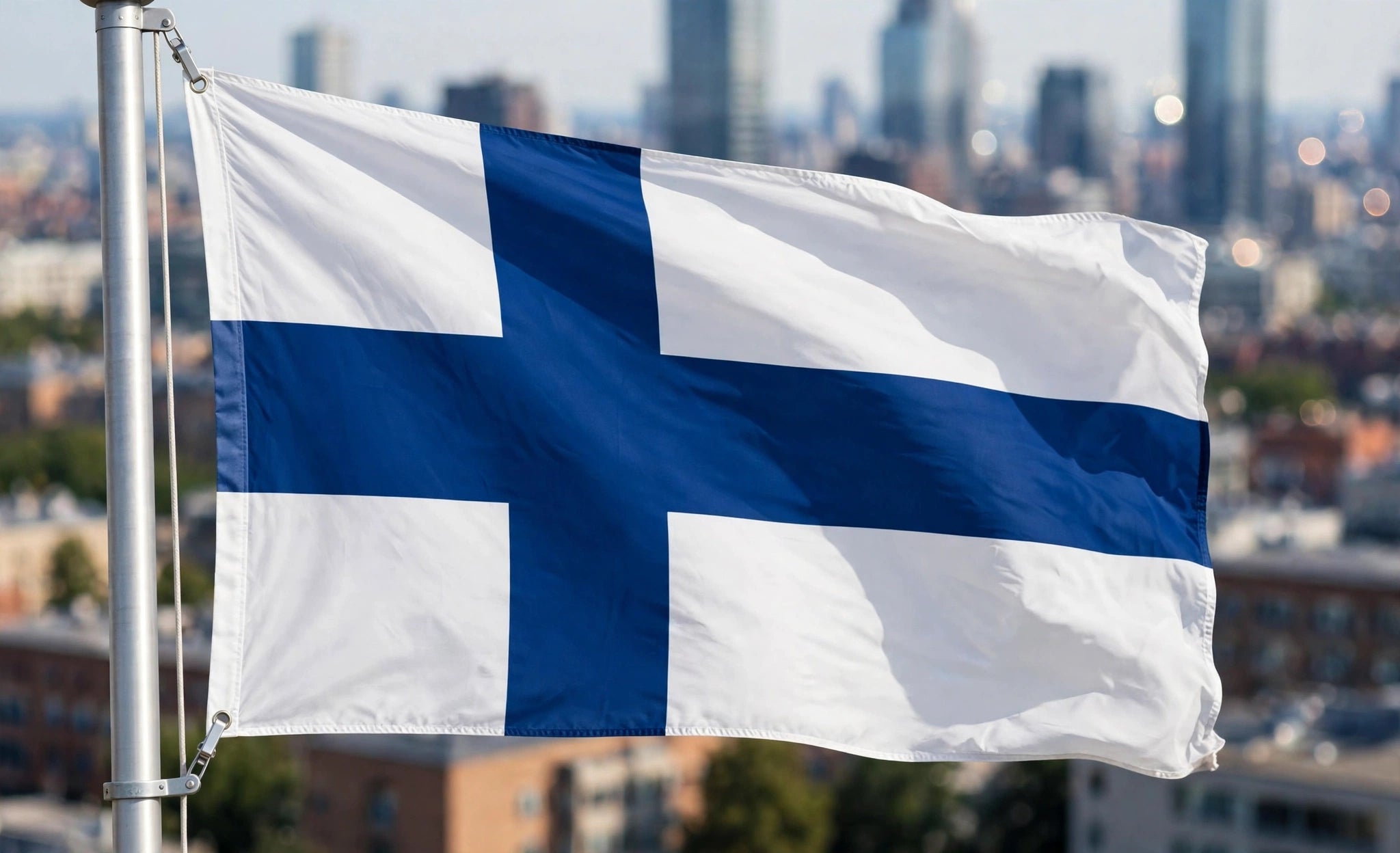 FINLAND 5X3 FLAG Helsinki Espoo Tampere FINNISH EUROPE