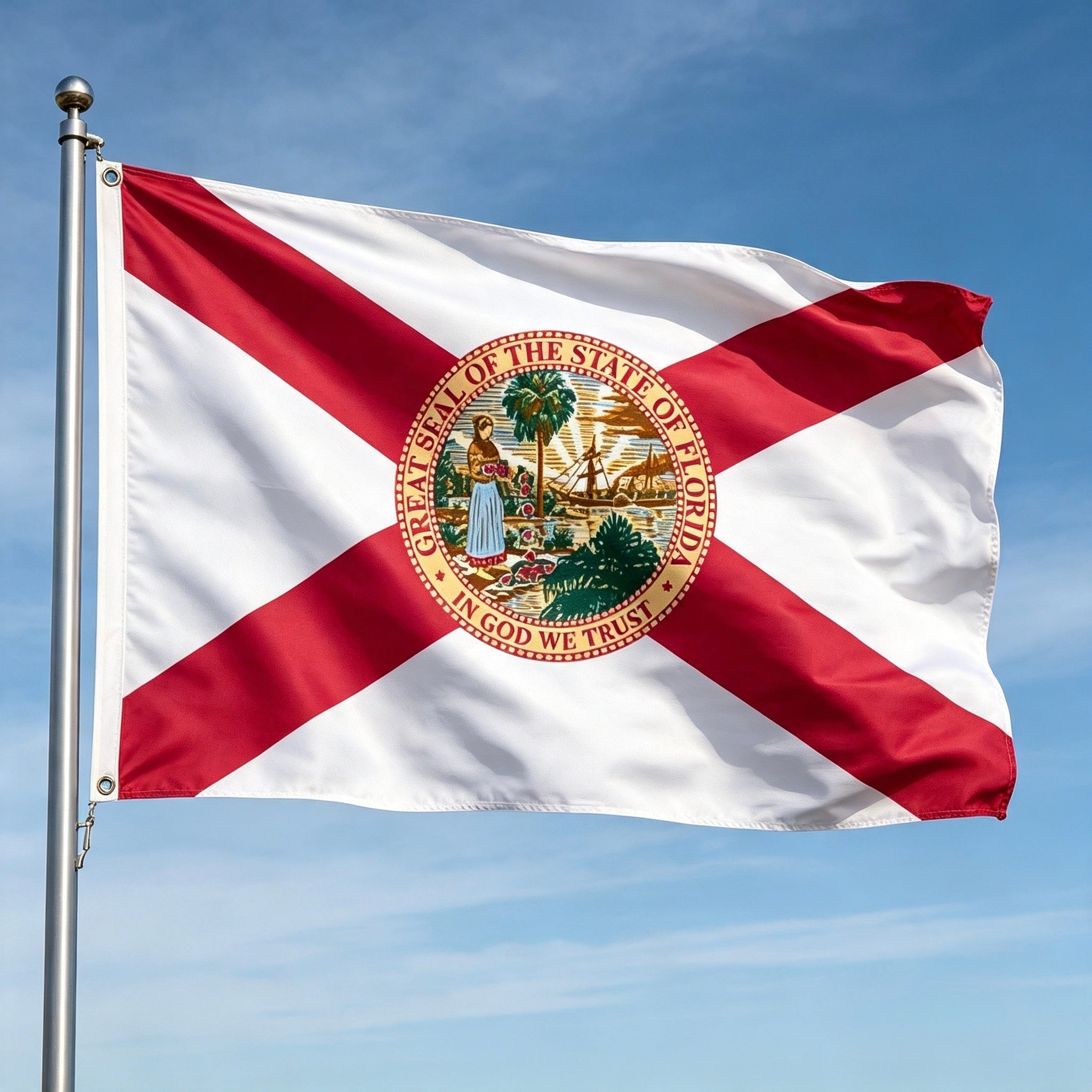 FLORIDA U.S.A. STATE FLAG 5 X 3 AMERICA AMERICAN USA