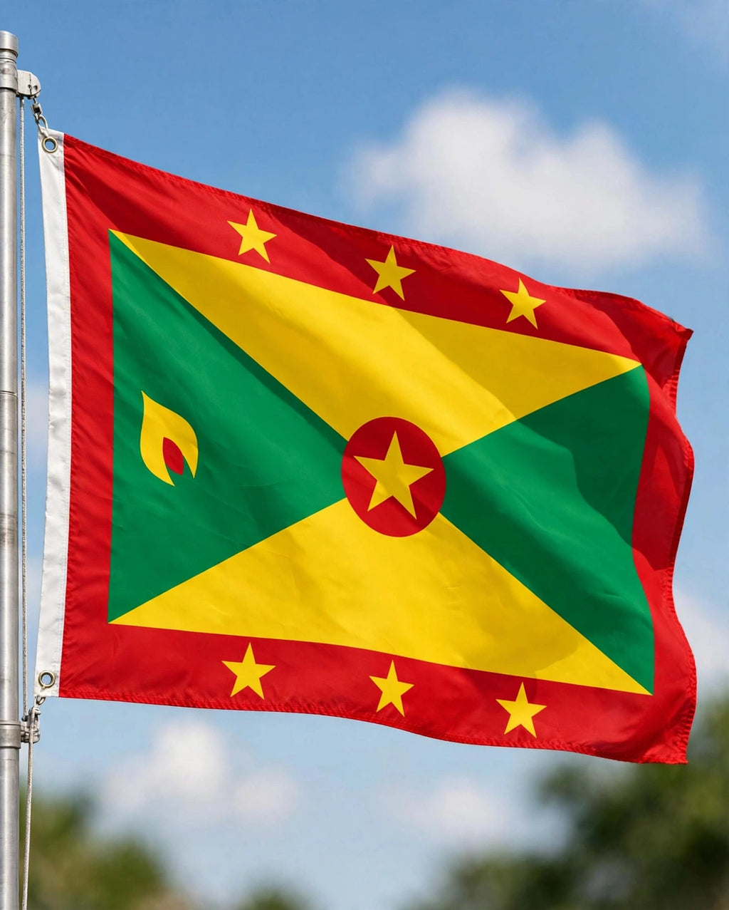 GRENADA FLAG 5X3 Caribbean