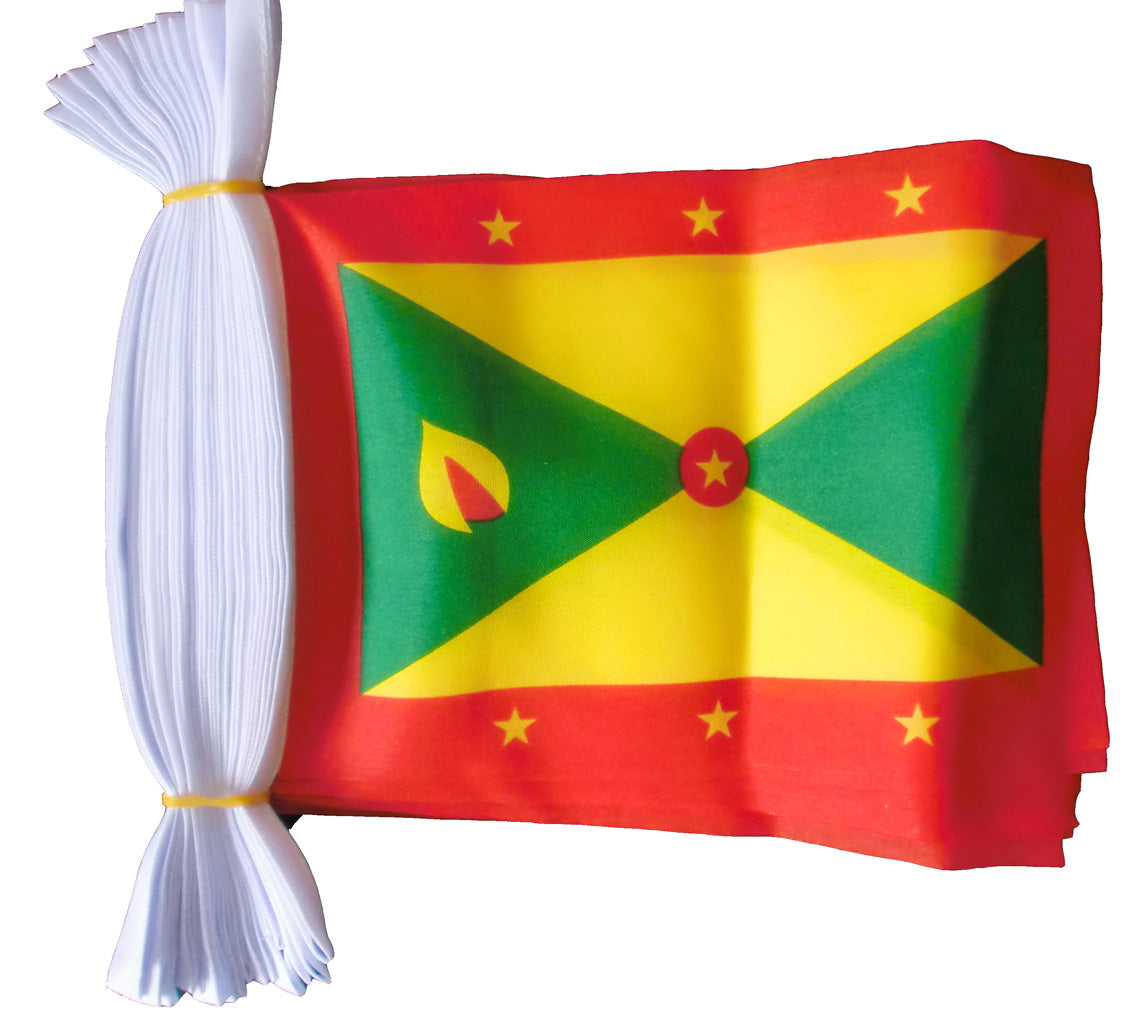 GRENADA 3 METRE BUNTING 10 FLAGS flag 3M CARIBBEAN