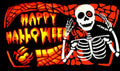 HALLOWEEN SKELETON BONES 5x3 feet FLAG 150cm x 90cm