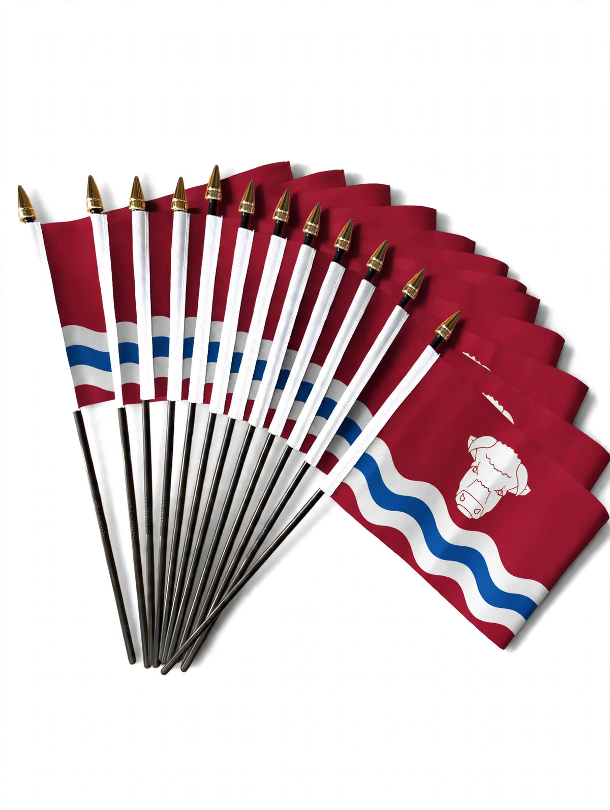HEREFORDSHIRE SMALL HAND FLAGS Pack of 12