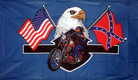 HIGHWAY HERO MOTORCYCLE 5x3 feet FLAG 150cm x 90cm flags USA