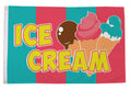 ICE CREAM 5x3 feet FLAG 150cm x 90cm