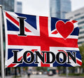 I LOVE LONDON UNION JACK FLAG 5X3 FEET British Great Britain England Cockney
