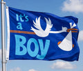 IT'S A BOY party FLAG 5X3 Birthday Congratulations kids