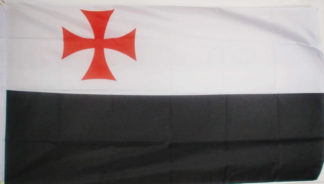 KNIGHTS TEMPLAR FLAG 150cm x 90cm (5x3 feet)