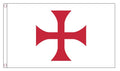 KNIGHTS TEMPLAR RED CROSS CRUSADES FLAG 150cm x 90cm (5x3 feet)