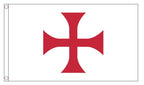 KNIGHTS TEMPLAR RED CROSS FLAG 5X3 Christian Crusades Crusader ENGLAND flags