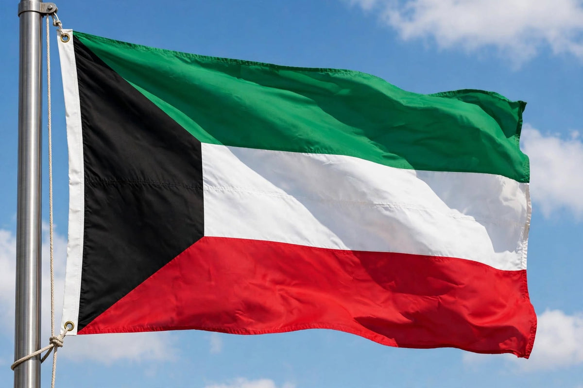 KUWAIT FLAG 90cm x 60cm (3x2 feet)