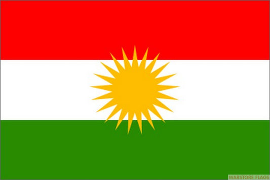 KURDISTAN FLAG 3X2 feet 90cm x 60cm FLAGS