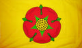LANCASHIRE COUNTY FLAG 5X3 new design (yellow)