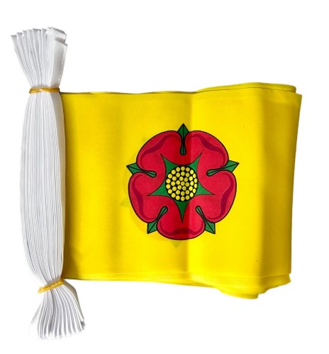LANCASHIRE English County BUNTING 9 metres 30 flags