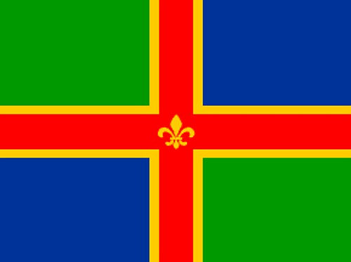 LINCOLNSHIRE FLAG 150cm x 90cm (5x3 feet)