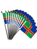LINCOLNSHIRE SMALL HAND FLAGS Pack of 12