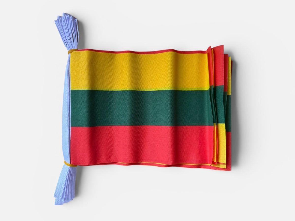 LITHUANIA 3 METRE BUNTING 10 FLAGS flag 3M LITHUANIAN