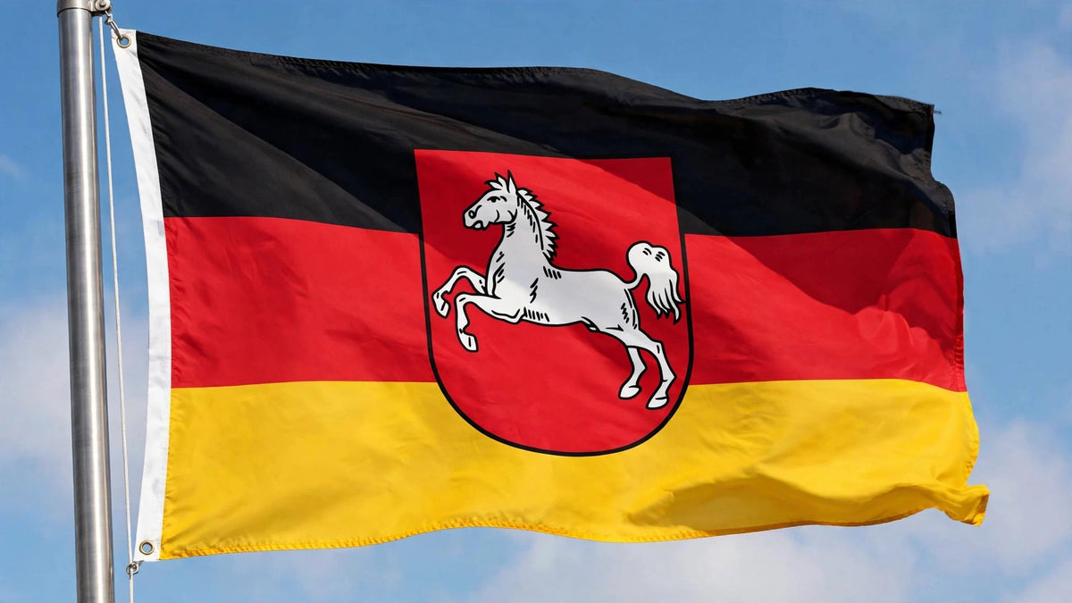 LOWER SAXONY FLAG 150cm x 90cm (5x3 feet)