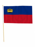 LIECHTENSTEIN LARGE HAND FLAG 45cm x 30cm (18"x12")
