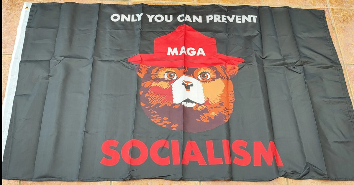 MAGA PREVENT SOCIALISM Make American great again 5x3 feet FLAG 150cm x 90cm