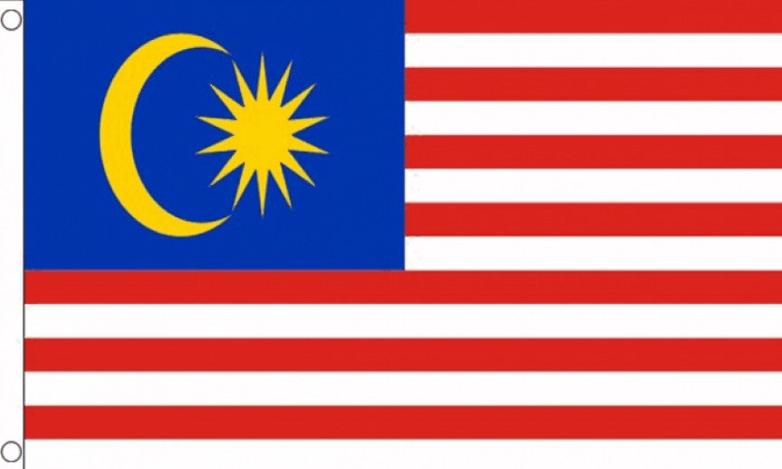 MALAYSIA FLAG 3X2 feet 90cm x 60cm FLAGS MALAYSIAN