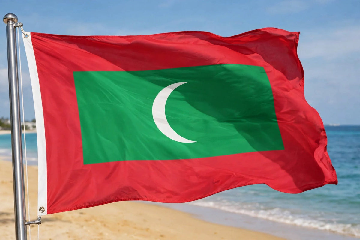 MALDIVES FLAG 3X2 feet 90cm x 60cm FLAGS