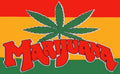 MARIJUANA 5x3 feet FLAG 150cm x 90cm RASTA RASTAFARIAN