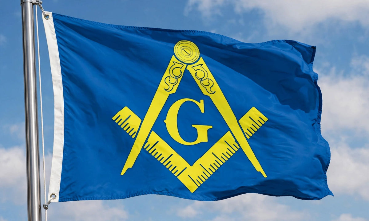 MASONIC FLAG 150cm x 90cm (5x3 feet)