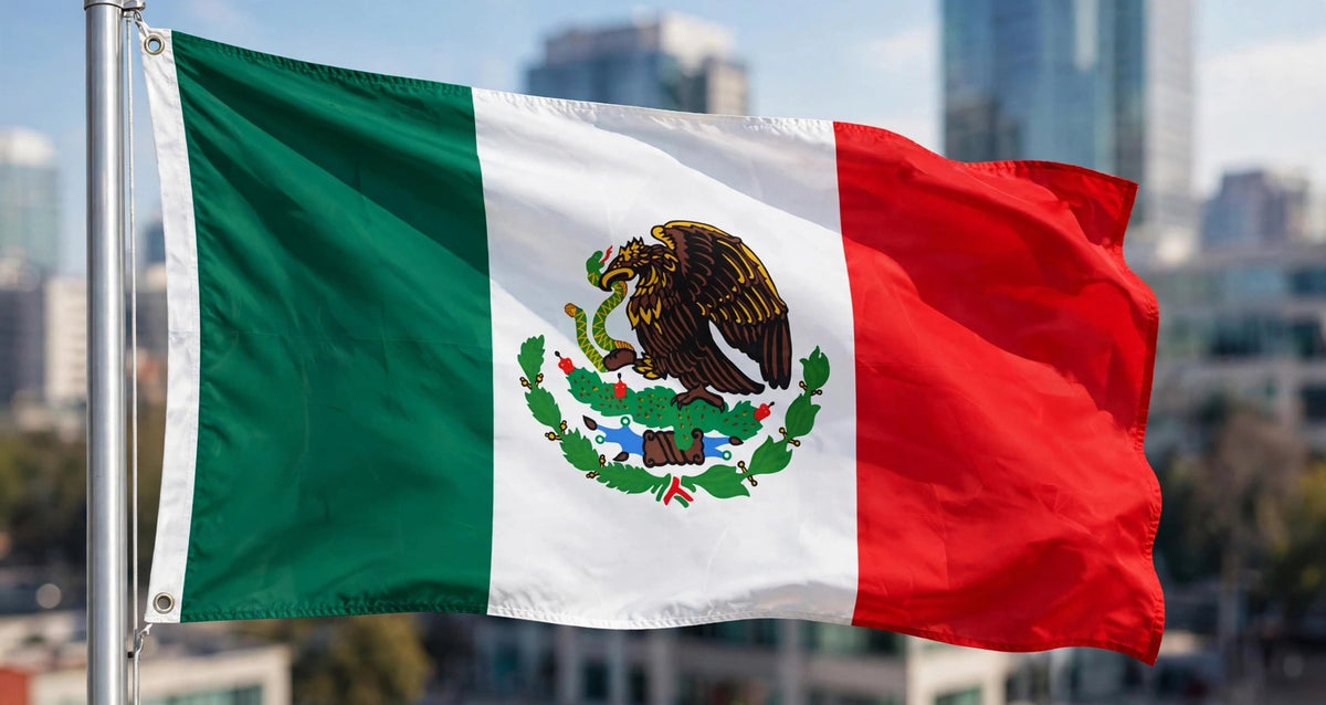 MEXICO LARGE FLAG 8 X 5 FEET flags MEXICAN Guadalajara Cancun flags