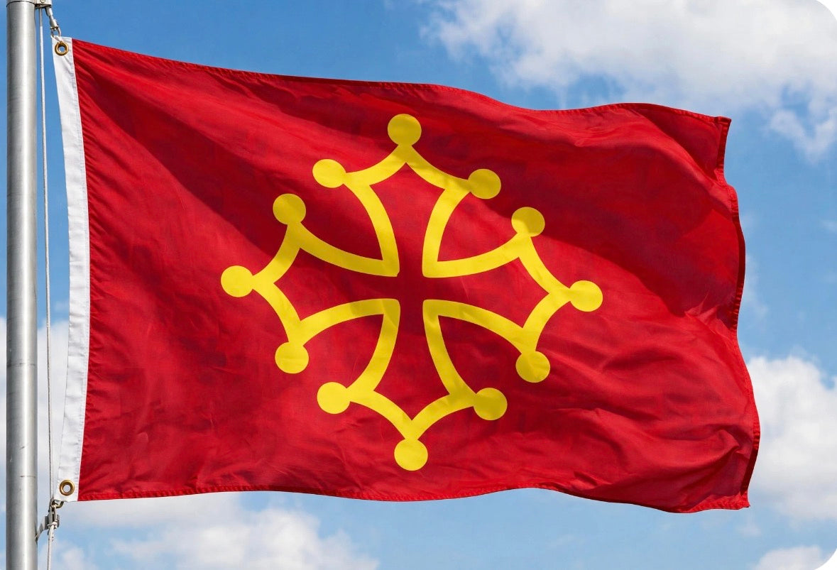 MIDI PYRENEES 5x3 feet FLAG 150cm x 90cm Polyester fabric flags toulouse FRANCE