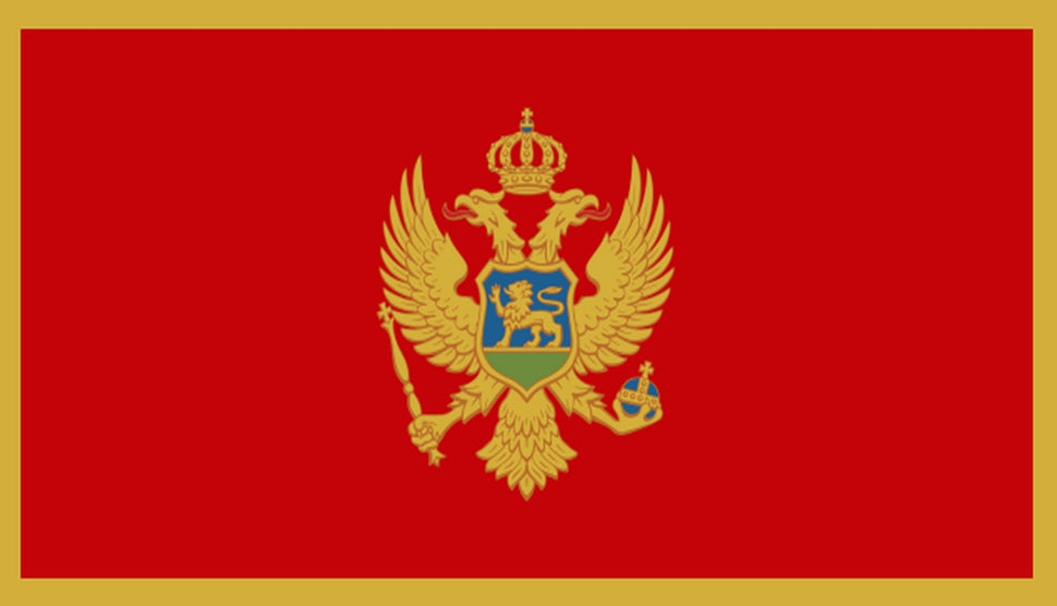 MONTENEGRO FLAG 3X2 feet 90cm x 60cm FLAGS
