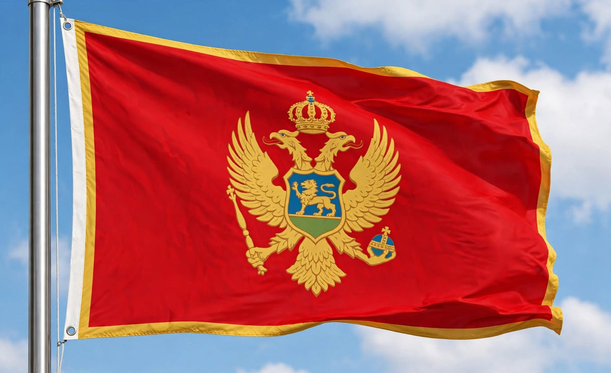 MONTENEGRO FLAG 150cm x 90cm (5x3 feet)