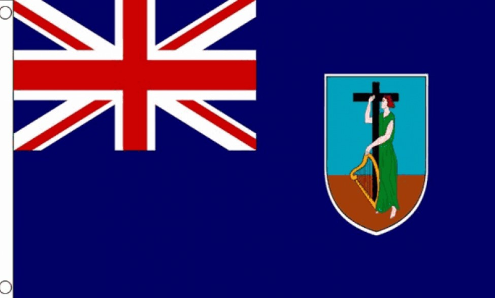 MONTSERRAT FLAG 3x2 feet polyester 90cm x 60cm flags CARIBBEAN