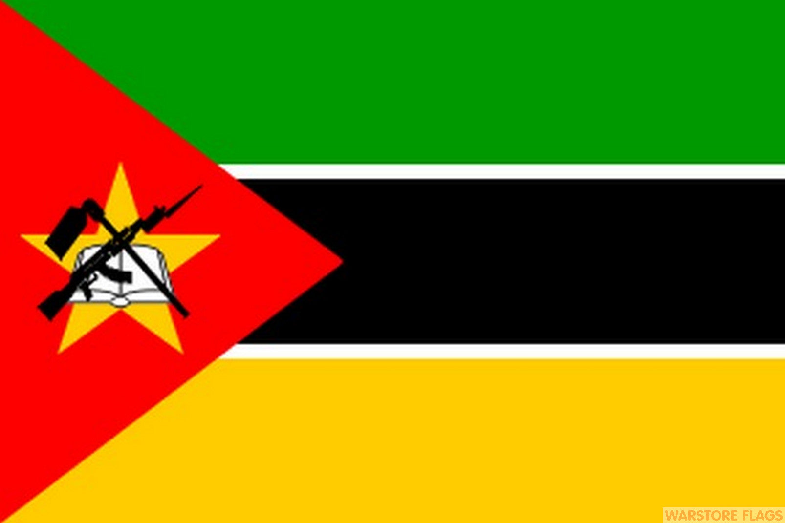 MOZAMBIQUE FLAG 3X2 feet 90cm x 60cm FLAGS