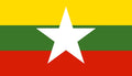 MYANMAR FLAG 3X2 feet 90cm x 60cm FLAGS BURMA NEW STYLE