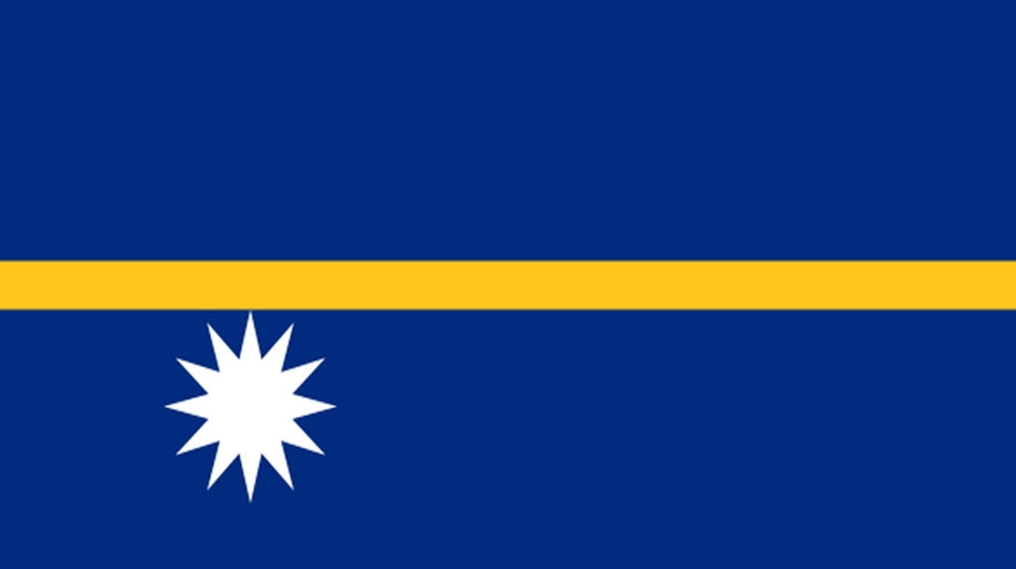NAURU FLAG 3X2 feet 90cm x 60cm FLAGS
