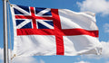 NAVAL ENSIGN WHITE SQUADRON FLAG 150cm x 90cm (5x3 feet)