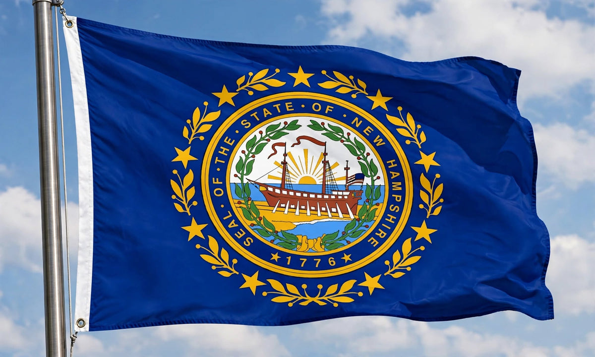 NEW HAMPSHIRE FLAG 150cm x 90cm (5x3 feet)