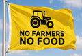 NO FARMERS NO FOOD FLAG 150cm x 90cm (5x3 feet)