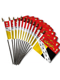 NORFOLK WITH CREST SMALL HAND FLAGS Pack of 12