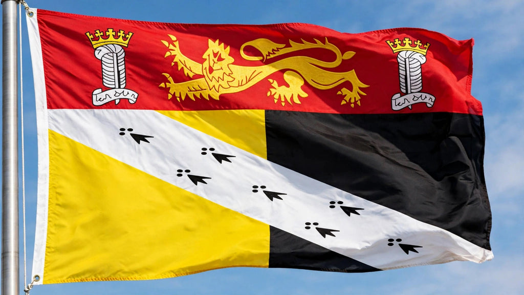NORFOLK WITH CREST 5x3 feet FLAG 150cm x 90cm