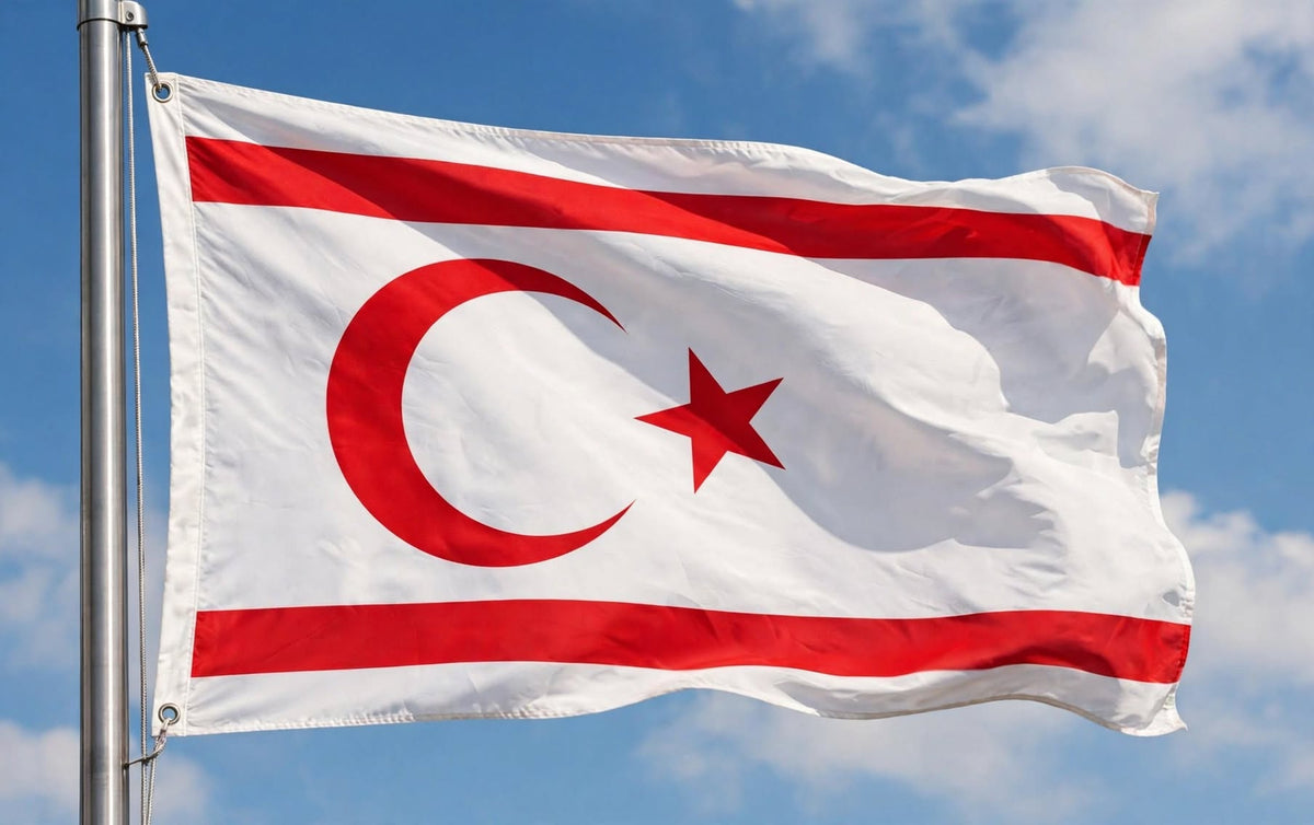 NORTHERN CYPRUS FLAG 3X2 feet 90cm x 60cm FLAGS Turkish