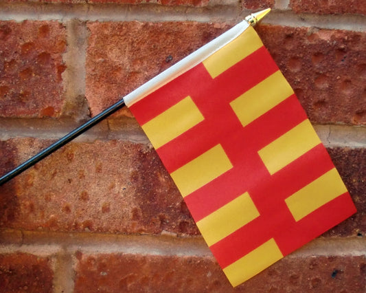 NORTHUMBERLAND SMALL HAND WAVING FLAG 6"X4" flags