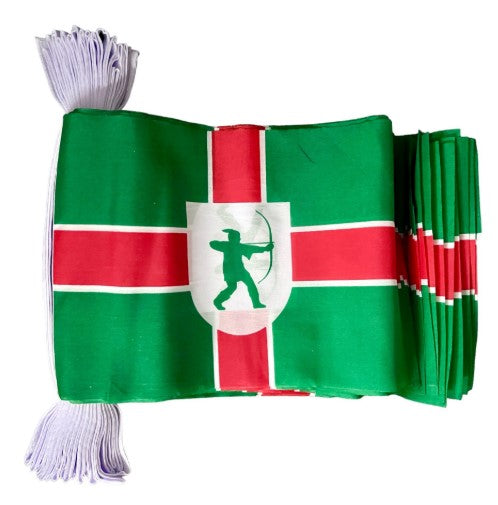 NOTTINGHAMSHIRE 9 METRE BUNTING 30 FLAGS flag 22cm x 15cm