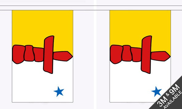 NUNAVUT FLAG BUNTING 3 Metres