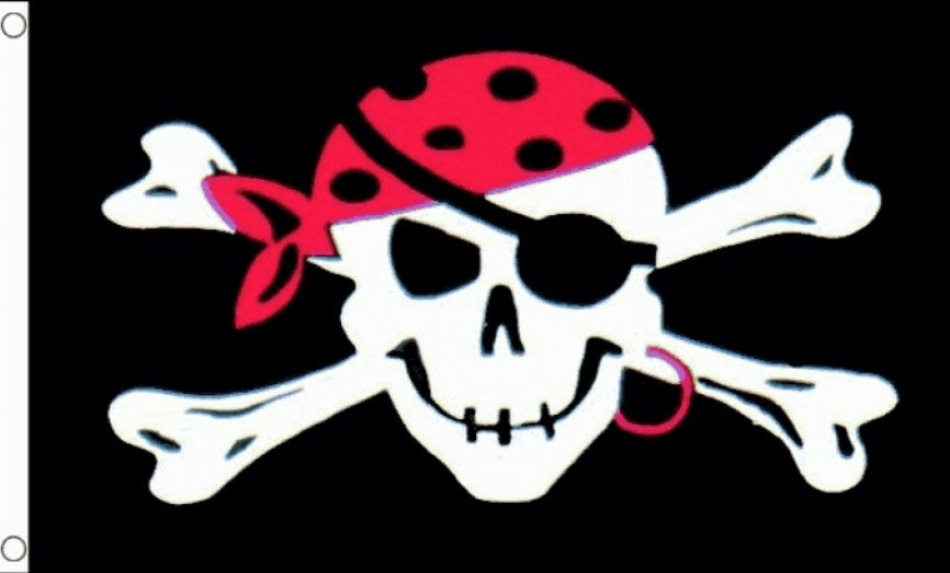 PIRATE ONE EYED JACK FLAG 3X2 feet 90cm x 60cm FLAGS PIRATES
